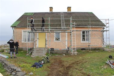 Hus som renoveras